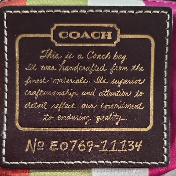 Rare Coach Sage Leather Shoulder Bag - Picture 13 of 13